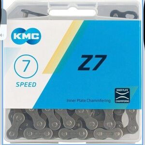 NEW KMC, Z7, Chain, Speed: 6/7/8, 7.3mm, Links: 116, Grey